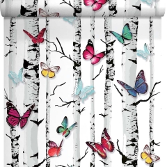 Tapeta MOTYLE papierowa multikolorowa
