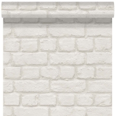 Tapeta CEGŁA papierowa kremowa