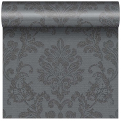 Tapeta ORNAMENT winylowa na flizelinie czarna
