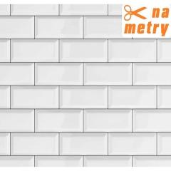 Tapeta CERAMICS SUBWAY T. winylowa na flizelinie biała