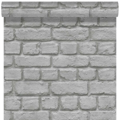 Tapeta CEGŁA papierowa szara