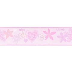 Rasch Border winylowy dziecięcy różowy 17 cm x 5 m