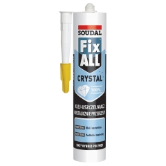 Soudal Klej-uszczelniacz hybrydowy Fix All Crystal bezbarwny 290 ml