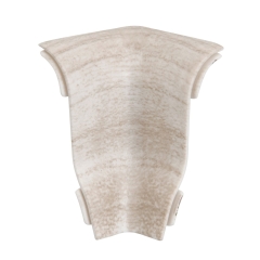 Narożnik wewnętrzny UNI, do listwy LMX, kolor jesion, wym. 20 mm x 46 mm