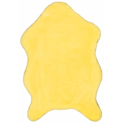 Dywan RABB skóra żółty 60 cm x 90 cm