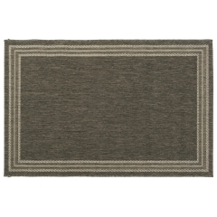 Dywan Outdoor bordiura ciemno szary 160x230 cm