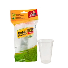 Jan Niezbędny Kubki do napojów 200 ml, 12 sztuk