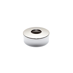 Tycner Rozeta 3/4 cala płaska, chrom h-24 mm, D-67 mm, z gwintem