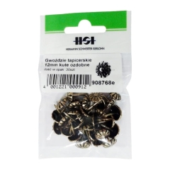 Gwoździe tapicerskie 12 mm kute ozdobne 30 szt.