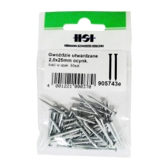 Gwoździe ocynkowane 2,0 x 25 mm 50 g
