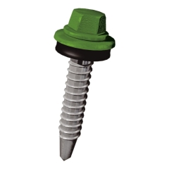Wkręty samowiercące Diall 4,8 x 35 mm zielone 50 szt.