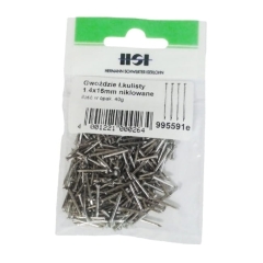 Gwoździe z łbem kulistym stal nikiel 1,4 x 15 mm 40 g