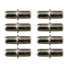 Kołki do półek 5 mm stal/nikiel 8 szt.