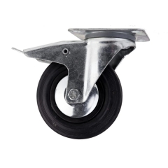 Zestaw jezdny z kołem Guitel śr. 160 mm / 200 kg płyta obrotowa z hamulcem