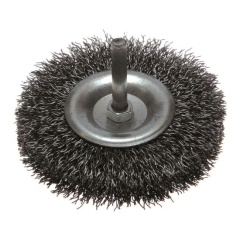 Szczotka tarczowa Most z trzpieniem 6 mm drut kwasoodporny (KO) śr. 80 mm