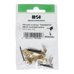 Haczyki do ramek Hansafix 28 mm mosiądz 5 szt.