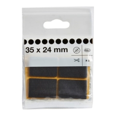 Podkładki filcowe samoprzylepne Diall 35 x 24 mm brązowe 8 szt.