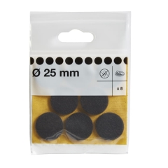 Podkładki filcowe samoprzylepne Diall 25 mm brązowe 8 szt.