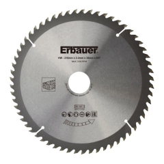 Tarcza do drewna Erbauer 210 x 30/25/20/16 mm 60T