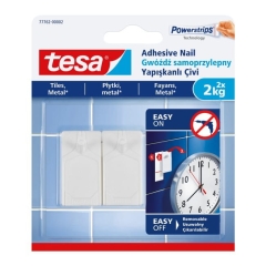 Gwoździe samoprzylepne Tesa do płytek udźwig 2 kg 2 szt.