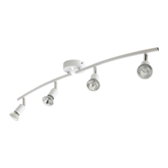 Spot listwa metalowy 4 x 50 W GU10 biała