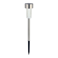 Lampka ogrodowa solarna 1 x 0,06 W 6500 K stalowa