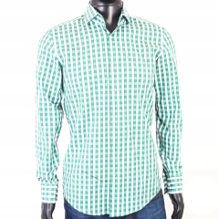 HUGO BOSS MENS FITTED CHECKED SHIRT INT 38
