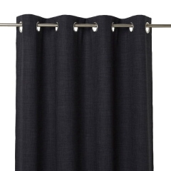 Zasłona GoodHome Novan 140 x 260 cm czarna