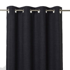 Zasłona zaciemniająca GoodHome Novan 140 x 260 cm czarna