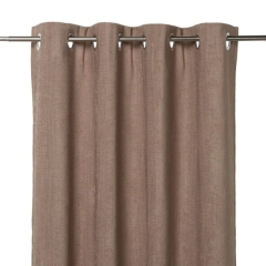 Zasłona GoodHome Pahea 135 x 260 cm brązowa