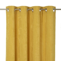 Zasłona GoodHome Pahea 135 x 260 cm musztardowa