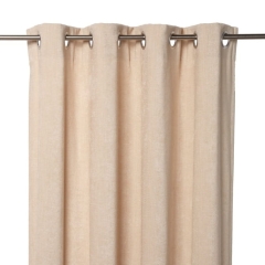 Zasłona GoodHome Pahea 135 x 260 cm beżowa