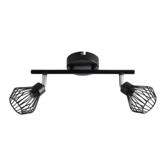 Spot listwa Colours Akiak 2 x 40 W G9 czarny matowy