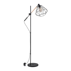 Lampa podłogowa Boogie 1 x 60 W E27 czarna