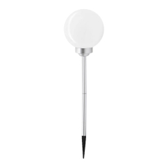 Lampka solarna wbijana kula 20 cm stalowa