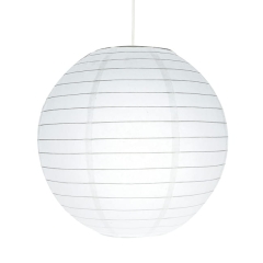 Abażur papierowy GoodHome Raqis 28 cm biały