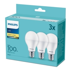 Żarówka LED Philips E27 100 W 2700 K 3 szt.