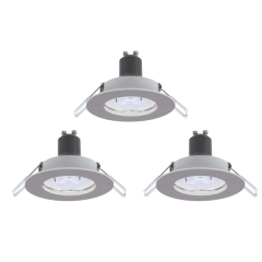 Oczko LED GU10 230 lm 2700 K 8,5 cm chrom 3 szt.