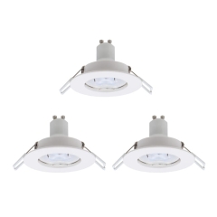 Oczko LED GU10 230 lm 2700 K 8,5 cm białe 3 szt.