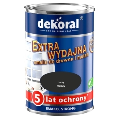 Emalia Dekoral Emakol Strong czarny 0,9 l