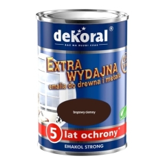 Emalia Dekoral Emakol Strong brązowy ciemny 0,9 l