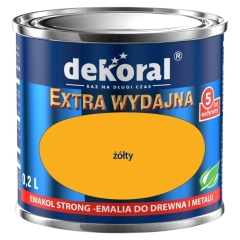 Emalia Dekoral Emakol Strong żółty 0,2 l