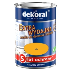 Emalia Dekoral Emakol Strong żółty 0,9 l