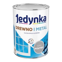Emalia alkidowa Jedynka połysk szary 0,9 l