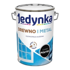 Emalia alkidowa Jedynka połysk czarna 5 l