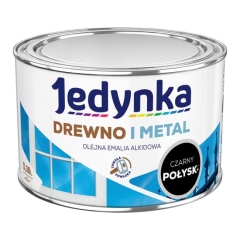 Emalia alkidowa Jedynka połysk czarna 0,36 l
