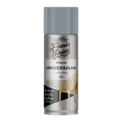 Emalia uniwersalna szybkoschnąca Forever Paints 400 ml szara