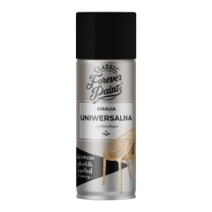 Emalia uniwersalna szybkoschnąca Forever Paints 400 ml czarna połysk