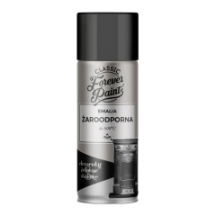 Emalia żaroodporna do 600°C Forever Paints 400 ml czarna