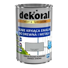 Emalia Dekoral Emakol Strong popielata mat 0,9 l
